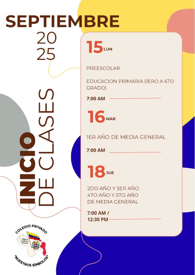 Inicio de Actividades período 2025-2026